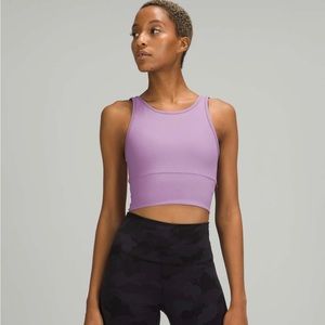 Lululemon Power Pivot Ribbed Tank Top - purple